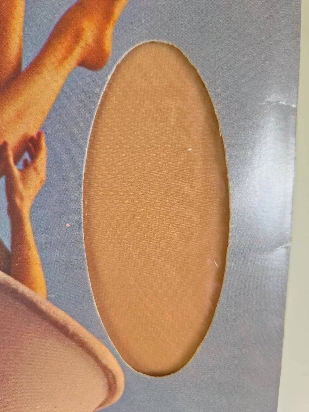Vtg Michele Seamless Mesh 100% Nylon Stockings 9 1/2 Medium Wood Beige 2 Pairs